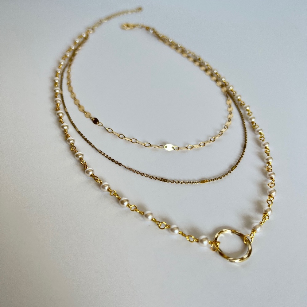 PANACEA | Layered mixed chain necklace • EXCELLENT CONDITION